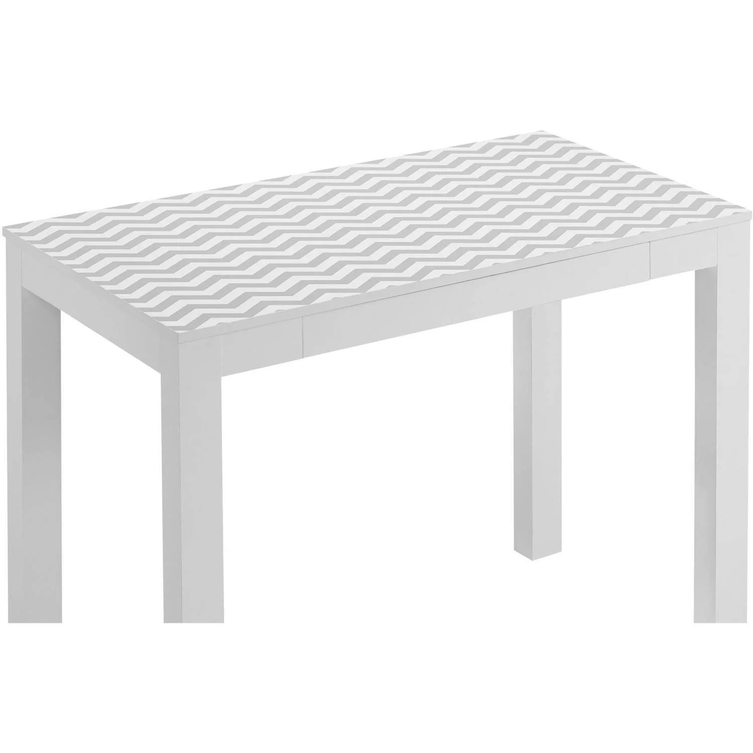 Ameriwood Home Parsons Computer Desk with Drawer, Chevron