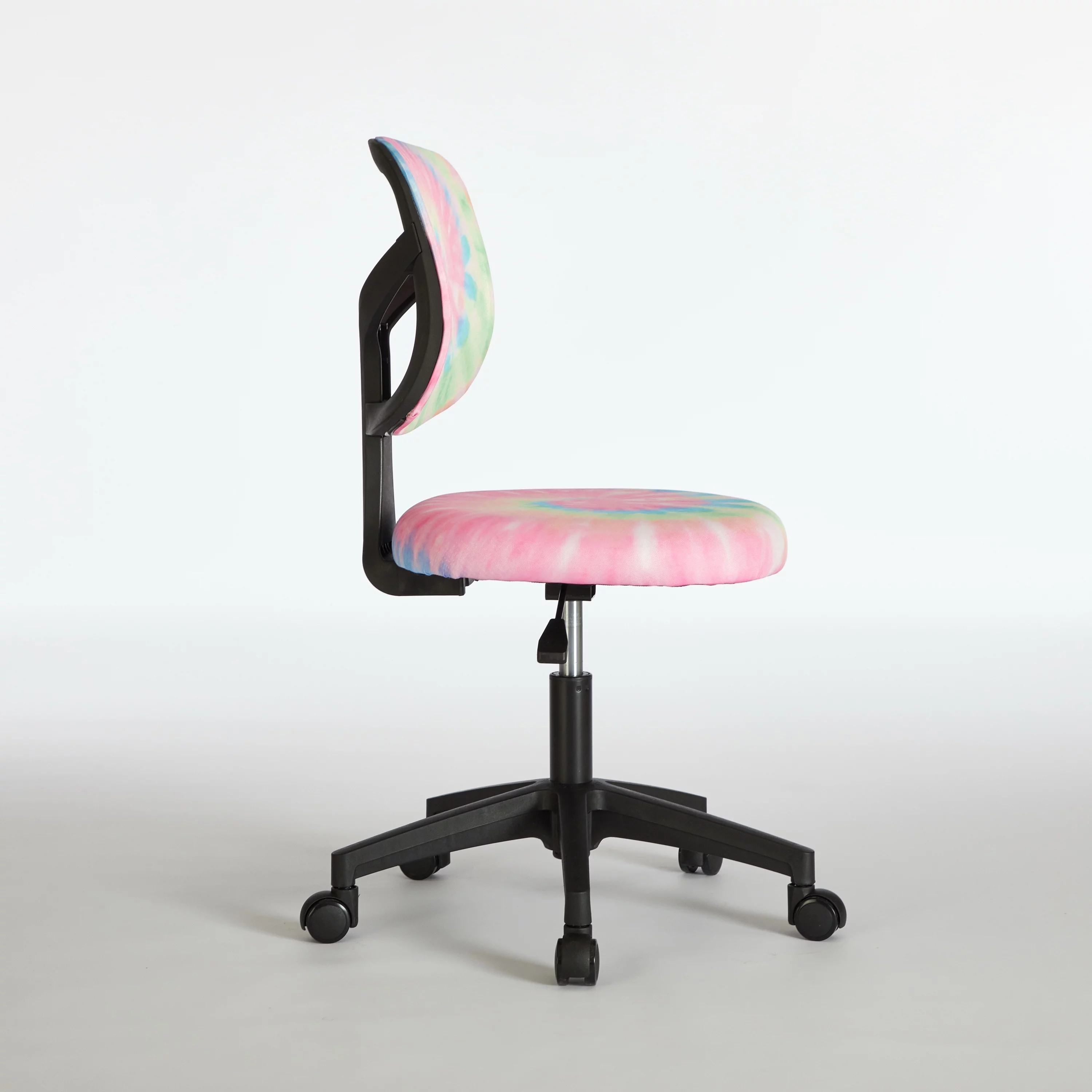 Justice Swivel Mesh Task Office Chair, Rainbow Tie Dye Pink