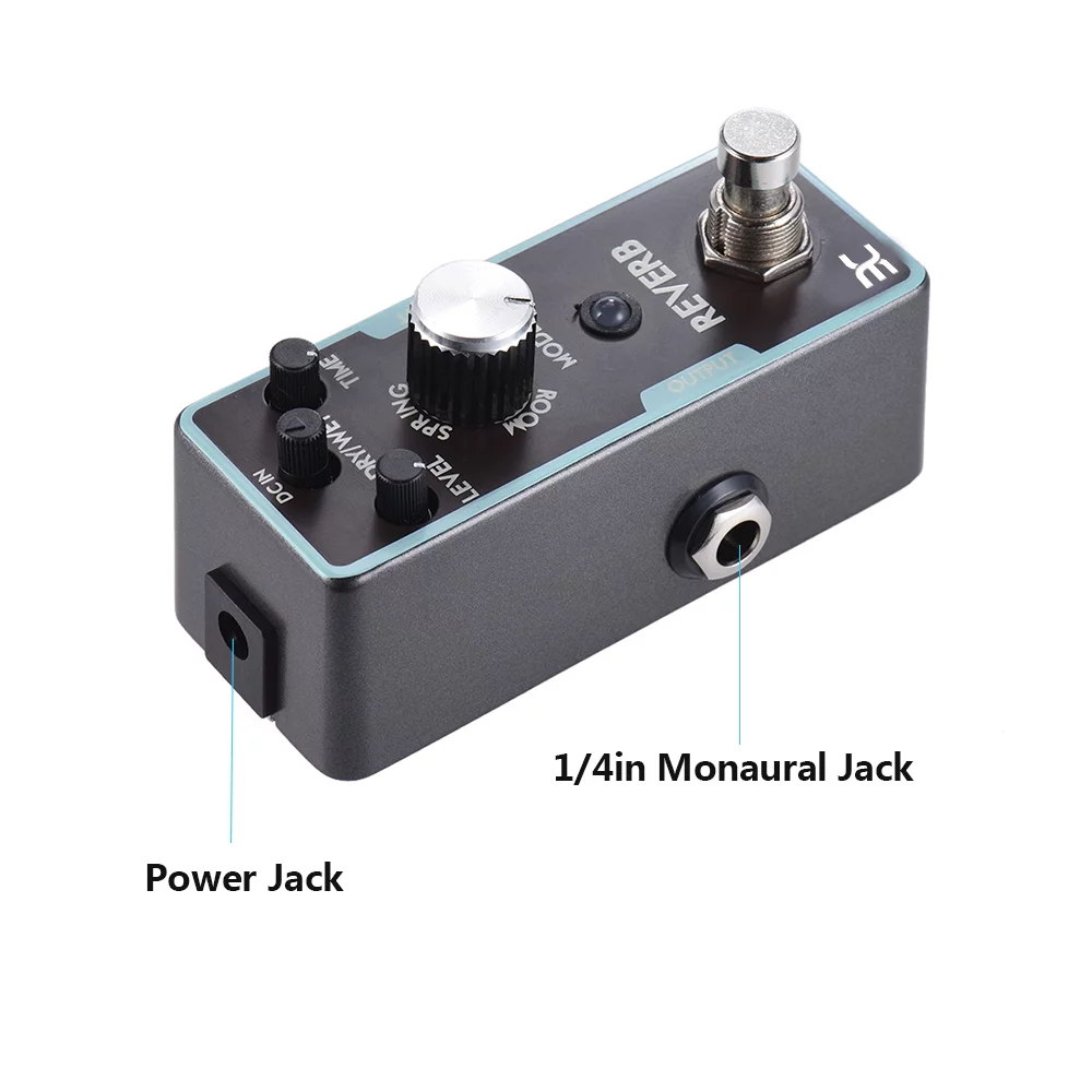 eno Reverb Guitar Effect Pedal True Bypass, Experience Studio-Quality Reverb Effects