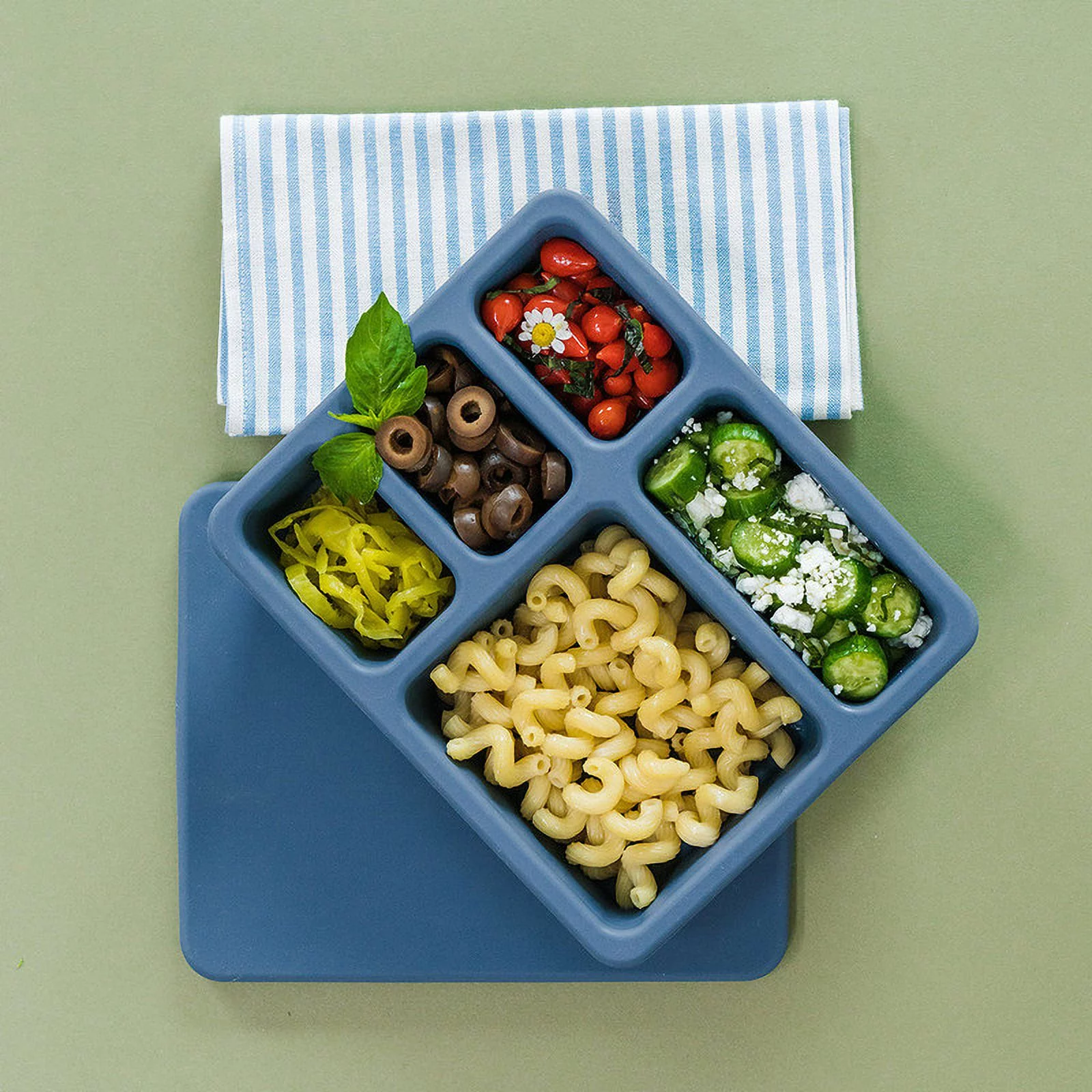 Silicone Bento Box Newport Blue