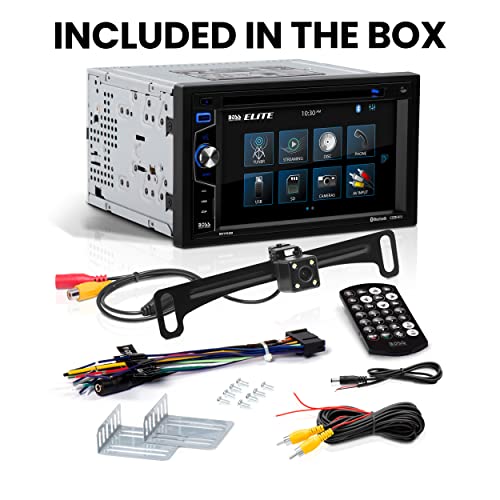 BOSS Audio Systems Elite BV755BLC Car Stereo System - 6.2 Inch Double Din Touchscreen, Bluetooth Audio & Calling Head Unit, Radio Receiver, CD Player, USB, SD, Backup Camera, Hook Up To Amplifier