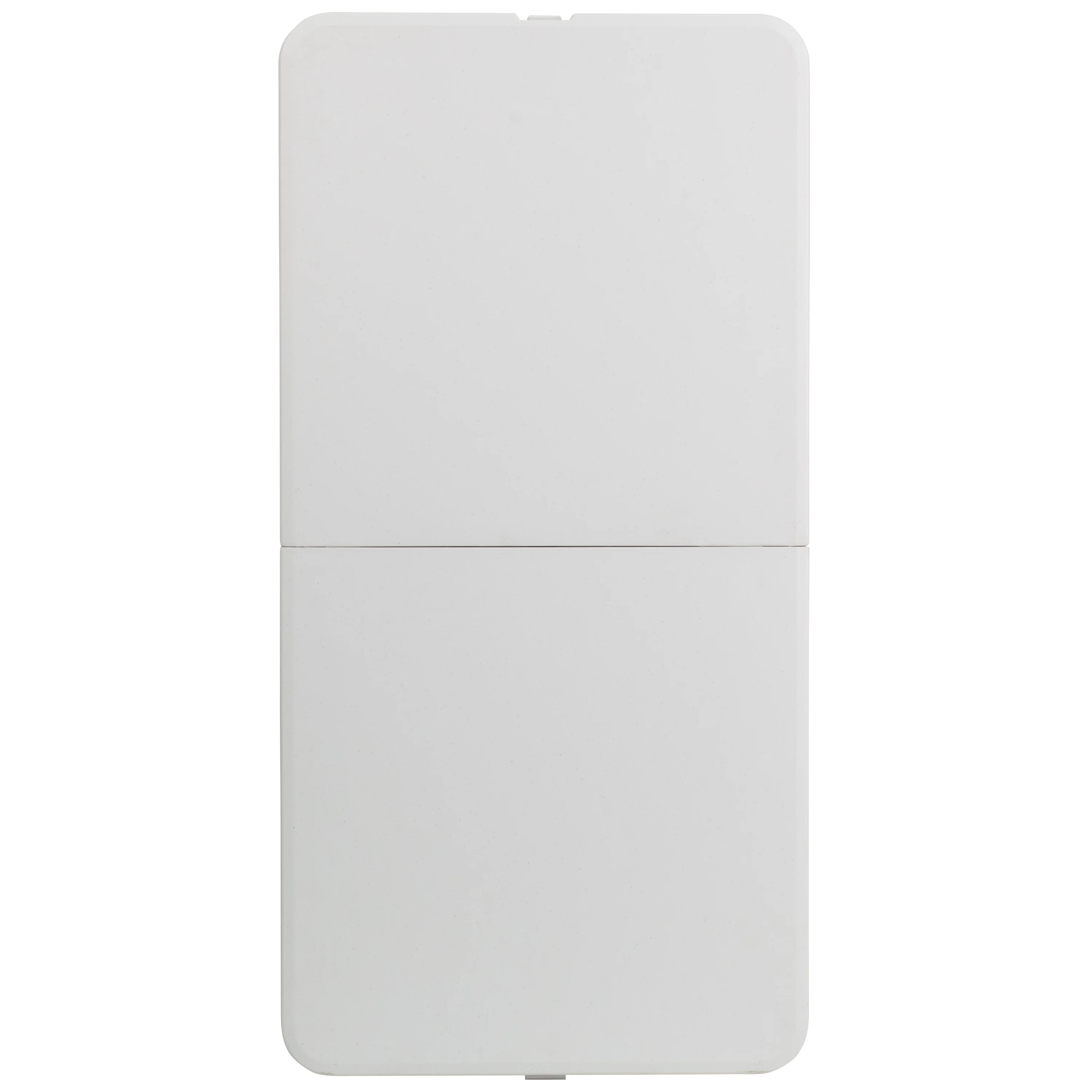 Emma + Oliver 4-Foot Height Adjustable Bi-Fold White Plastic Folding Table w/ Handle