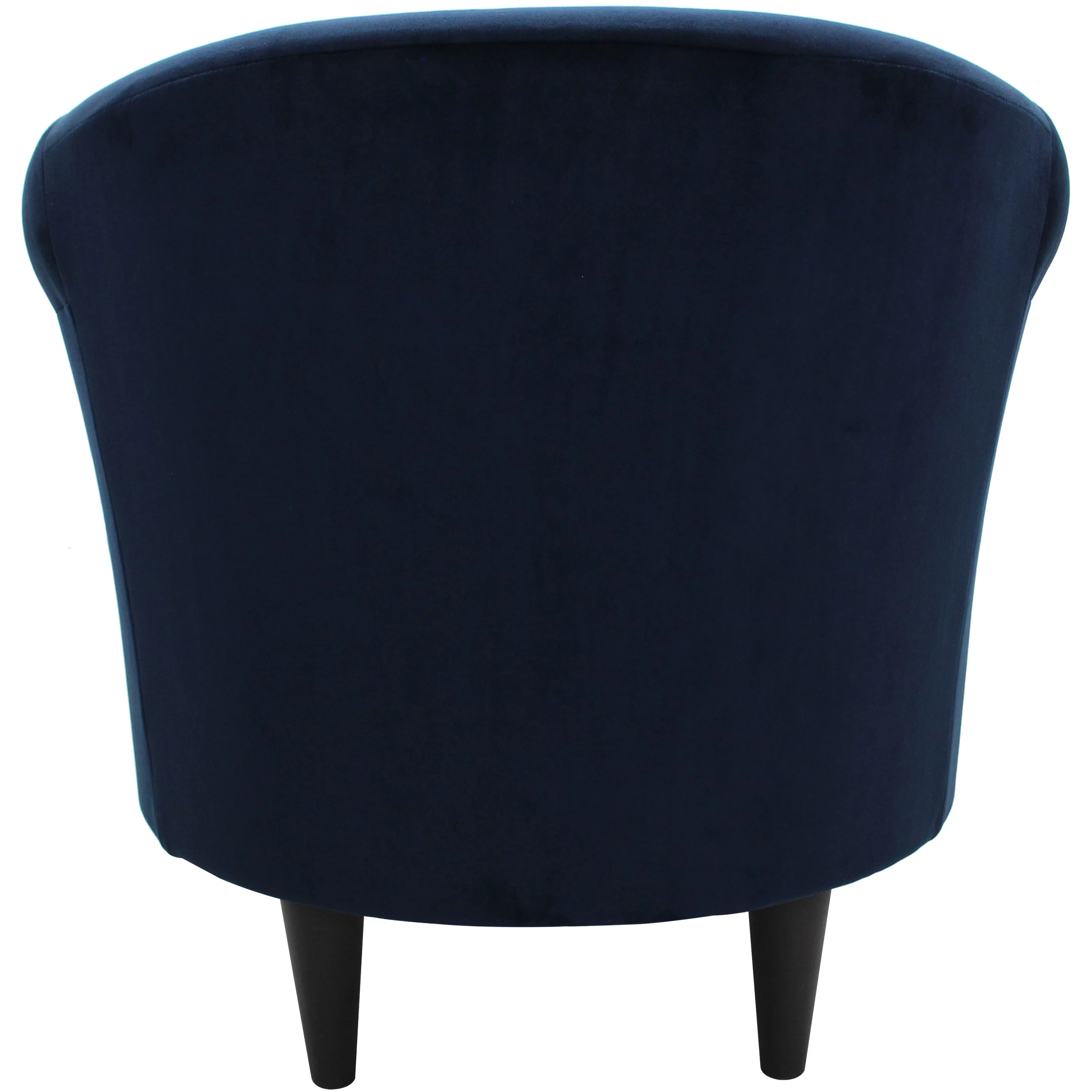 Mainstays Microfiber Bucket Accent Chair, Navy Blue