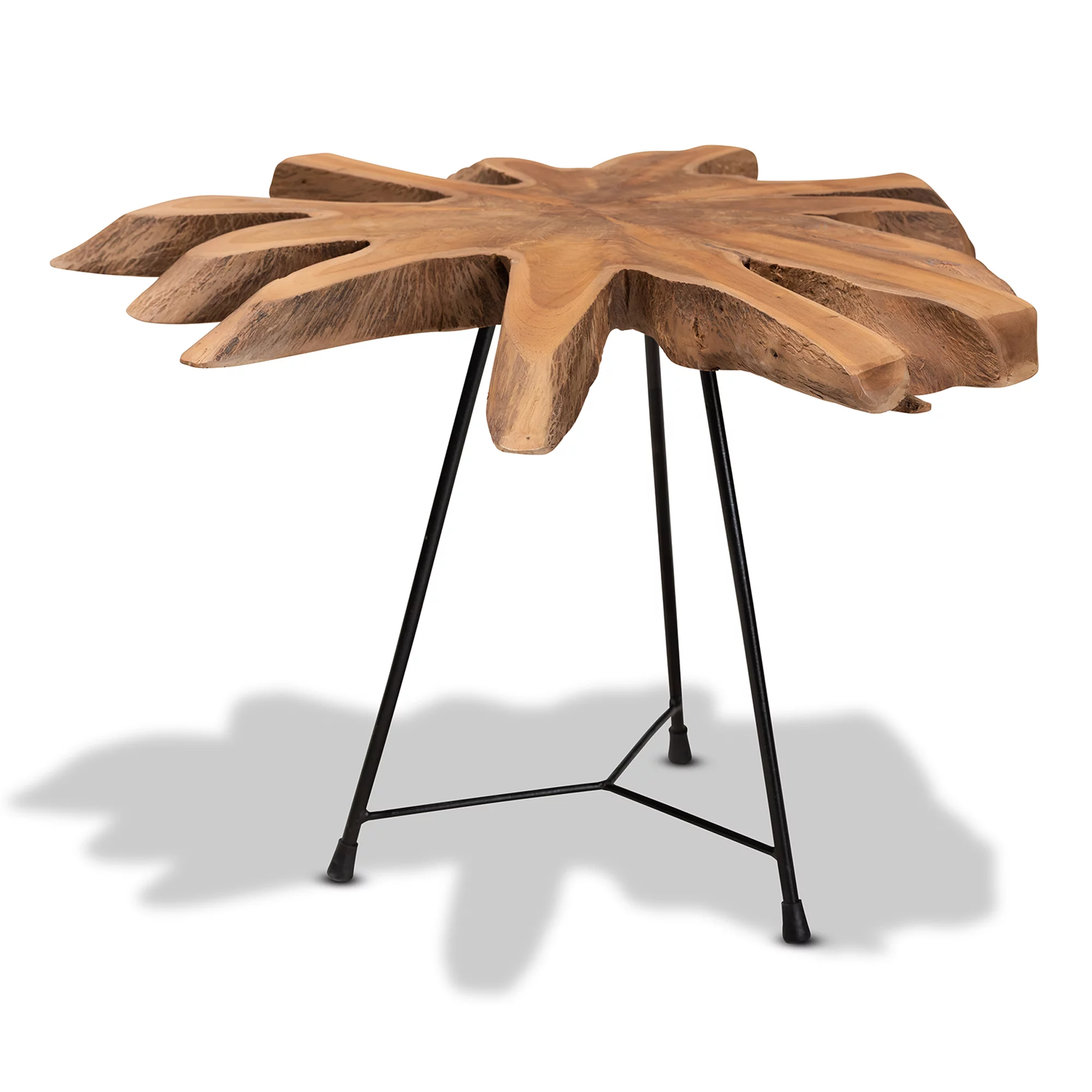 bali & pari Merci Teak Root End Table, Brown