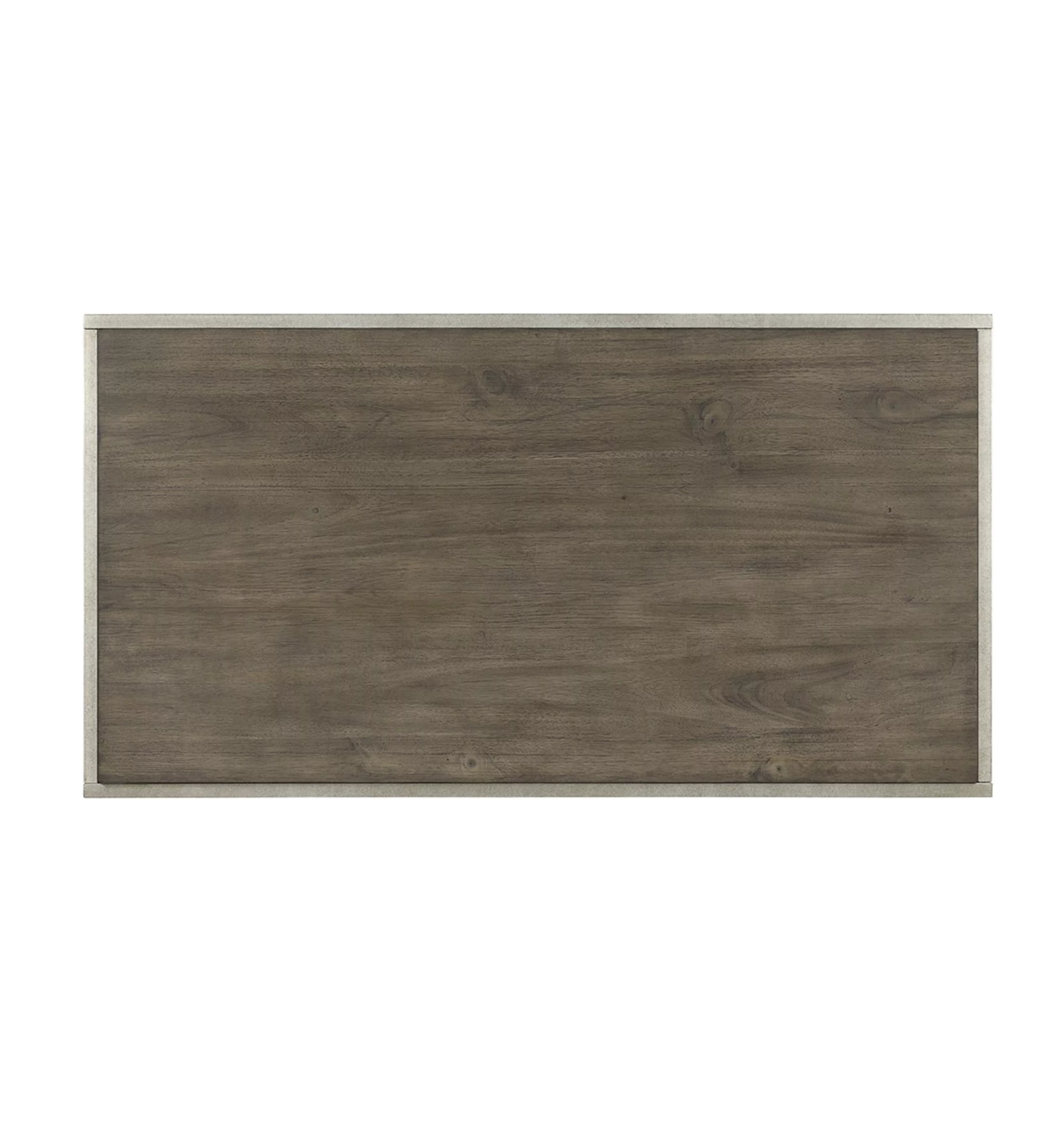 Roundhill Furniture Wood/Metal Padena Coffee Table with Shelf in Graphite Gray