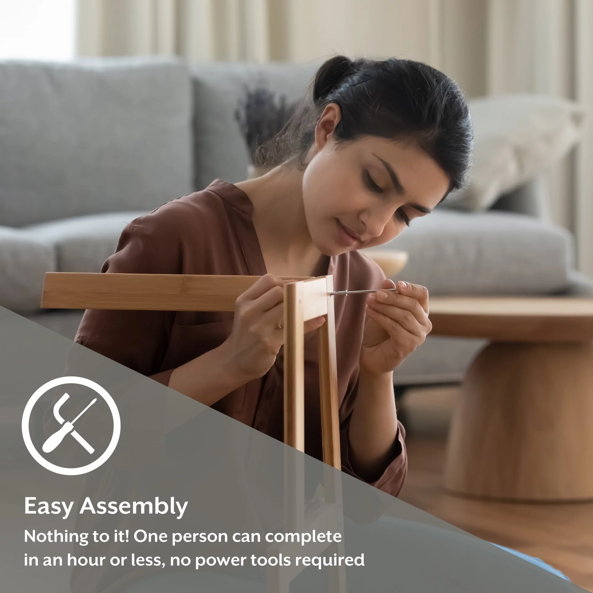 Hillsdale Furniture Emerson Wood Backless Counter Height Stool, Natural Sheesham