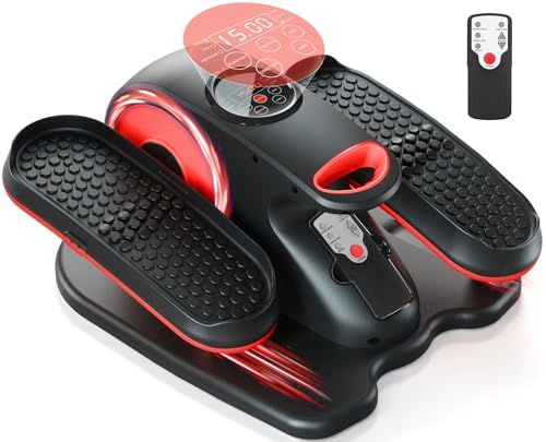 Under Desk Elliptical Machine, Ellipse Exerciser as Seen on TV for Seniors with Remote Control & 12 Adjustable Speeds, Elliptical Machine for Home