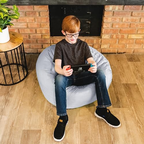 Big Joe Classic Bean Bag Chair, Sapphire Smartmax, Durable Polyester Nylon Blend, 2 feet Round