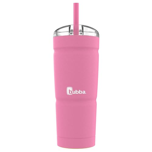 Bubba Vacuum Insulated Stainless Steel Tumbler with Straw and Bumper Envy S 24oz. Rubberized 2 Pack Tutti Fruity & Licorice