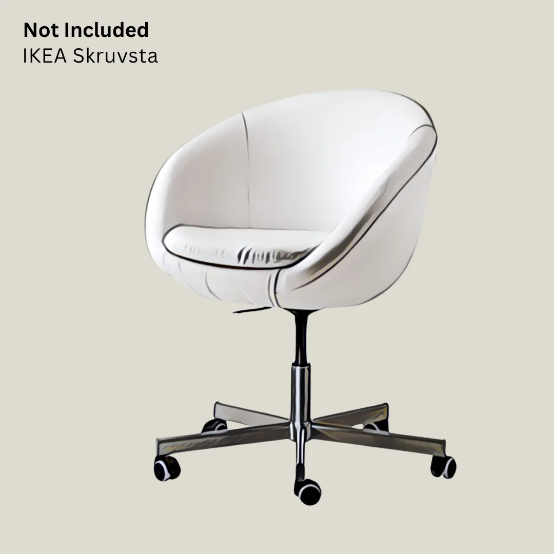 Navy Blue Stripe Chair Slip Cover, Compatible with IKEA SKRUVSTA