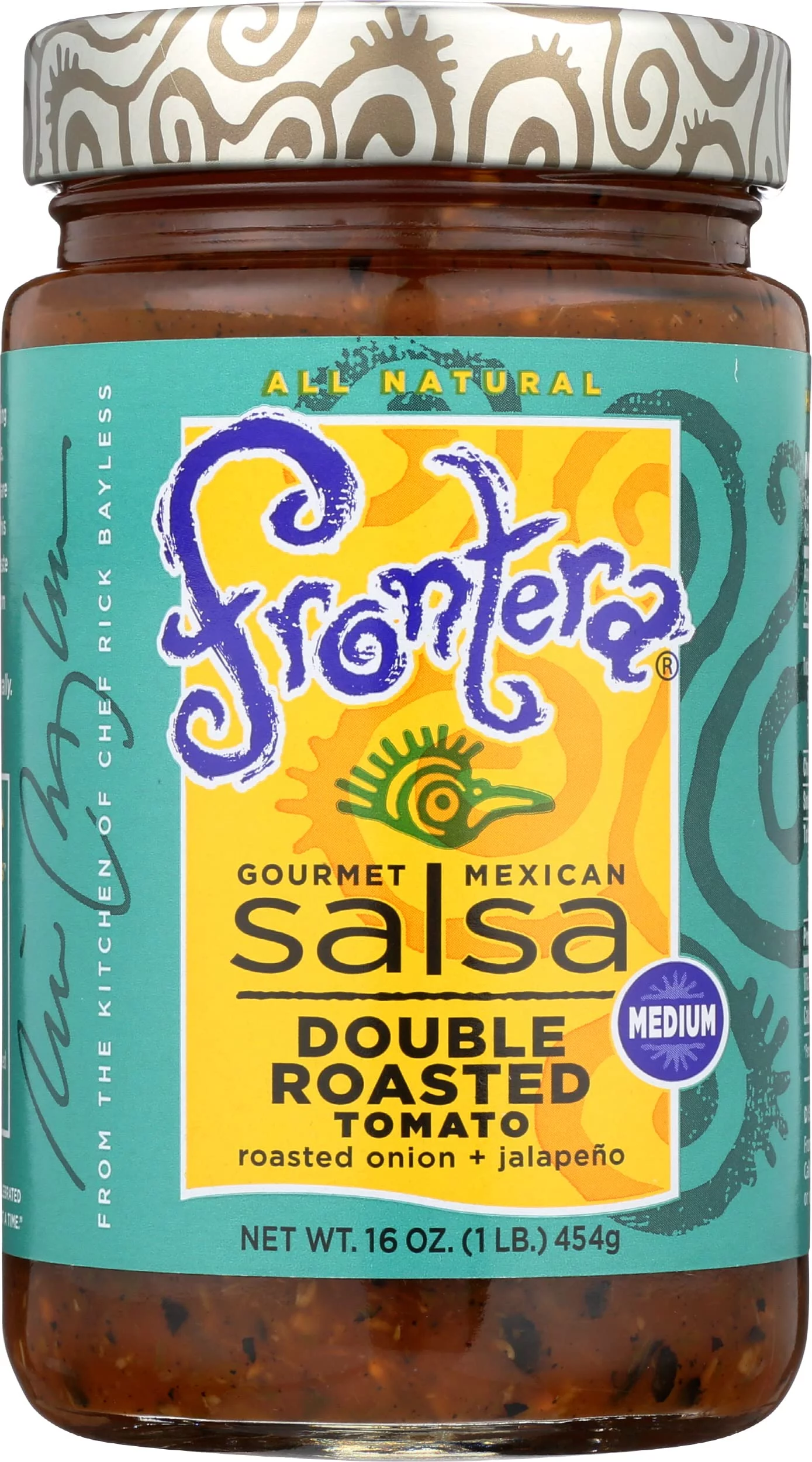 Frontera Foods Inc. Salsa, Med Dbl Rst Tomato, 16-Ounce (Pack of 6)