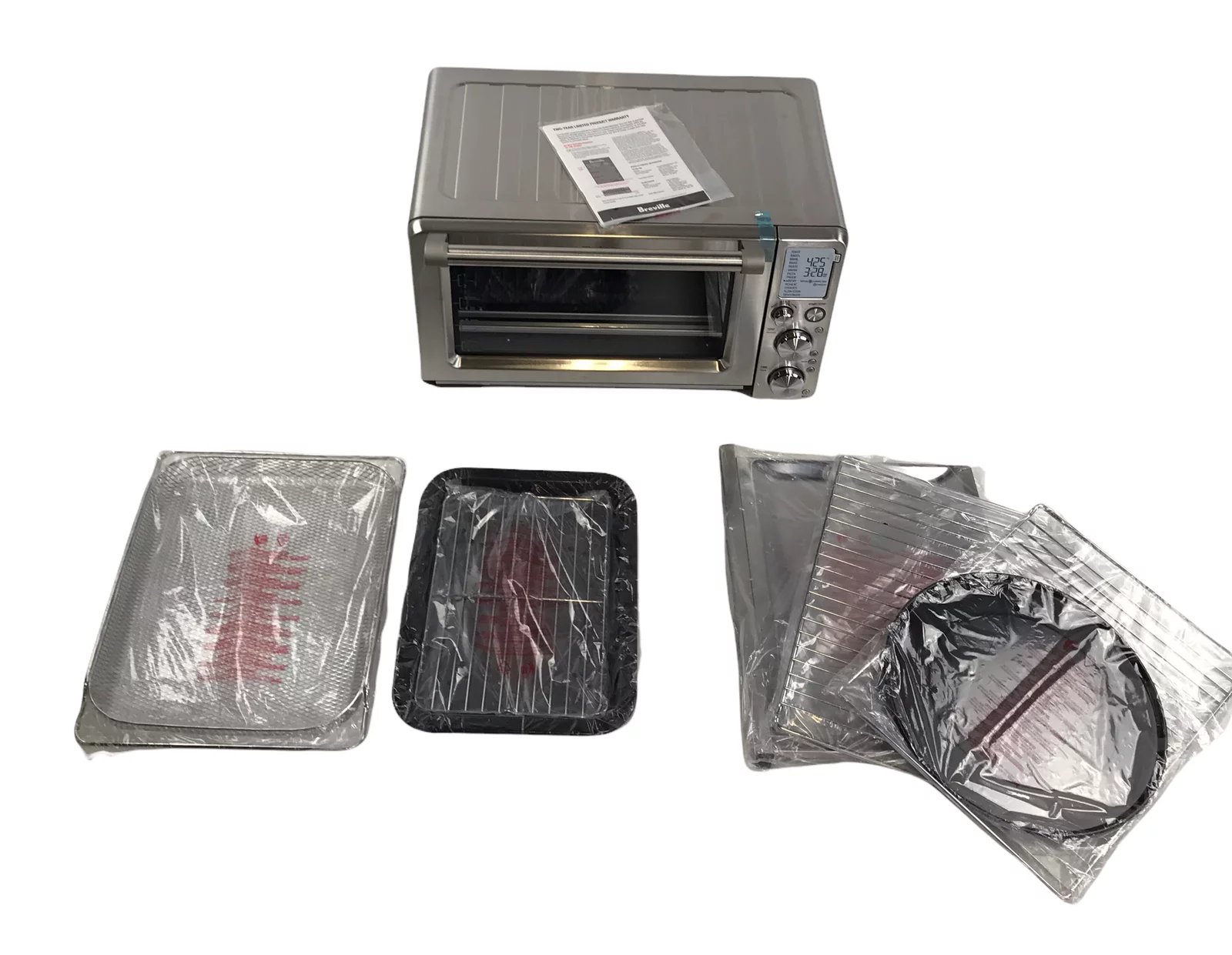 Open Box Breville BOV900BSS the Smart Oven Air Fryer, Countertop Convection Oven #NO6948