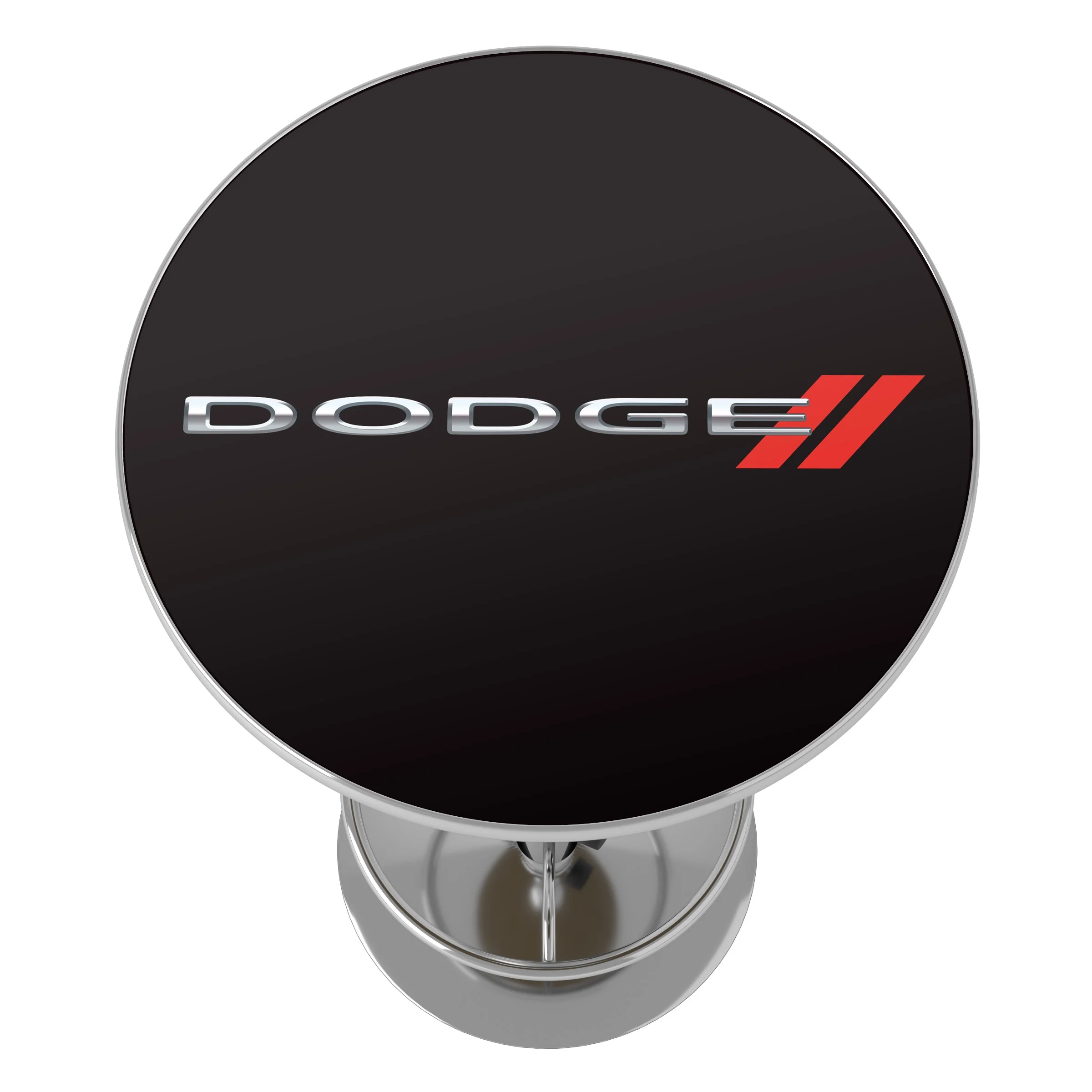 Dodge Logo Bar Table with Adjustable Footrest and Acrylic Top