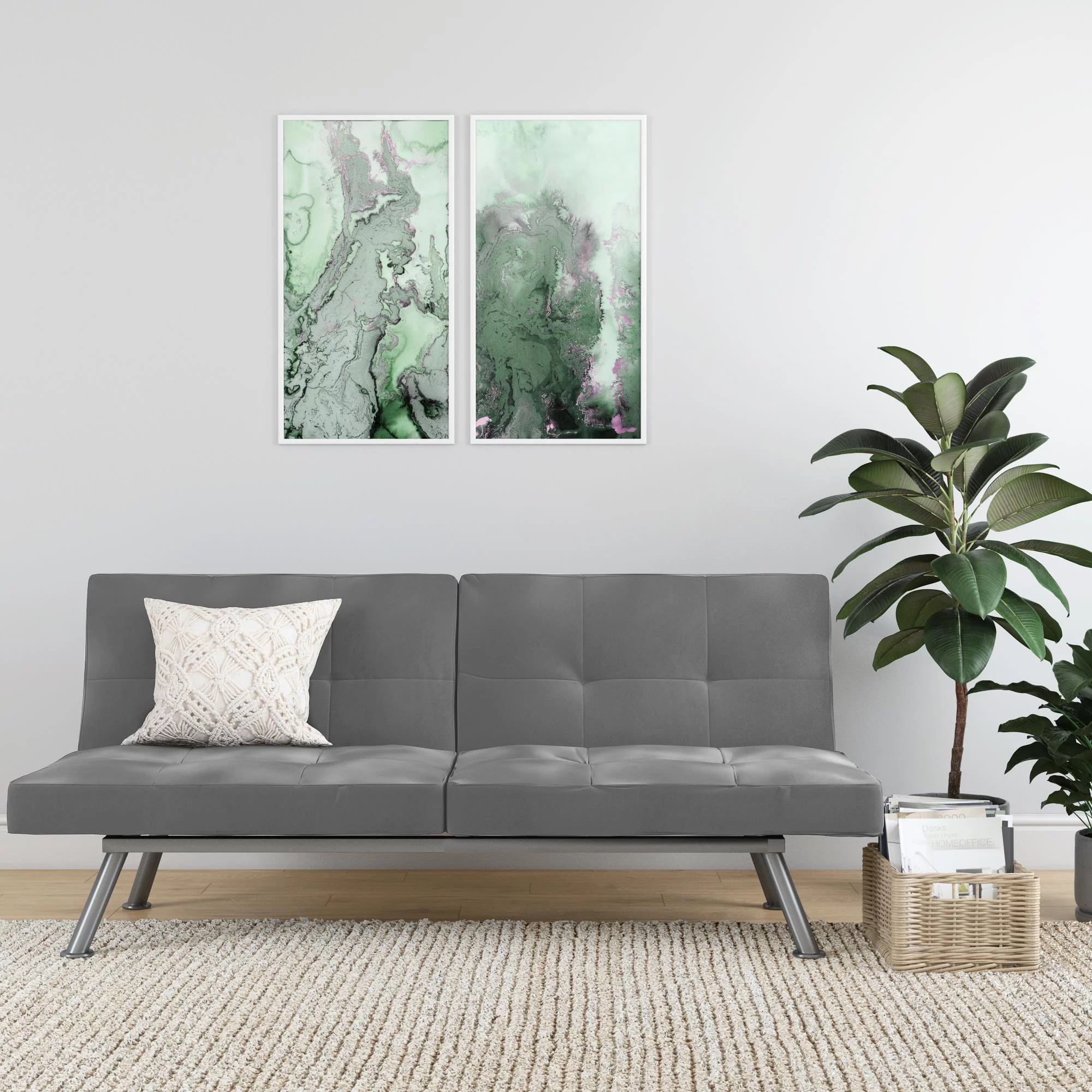 DHP Contempo Futon, Charcoal