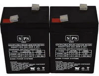 SPS Brand 6V 4.5 Ah Medical Replacement Battery for Baxter Healthcare 522 Microate Infusion Pump (2 Pack)
