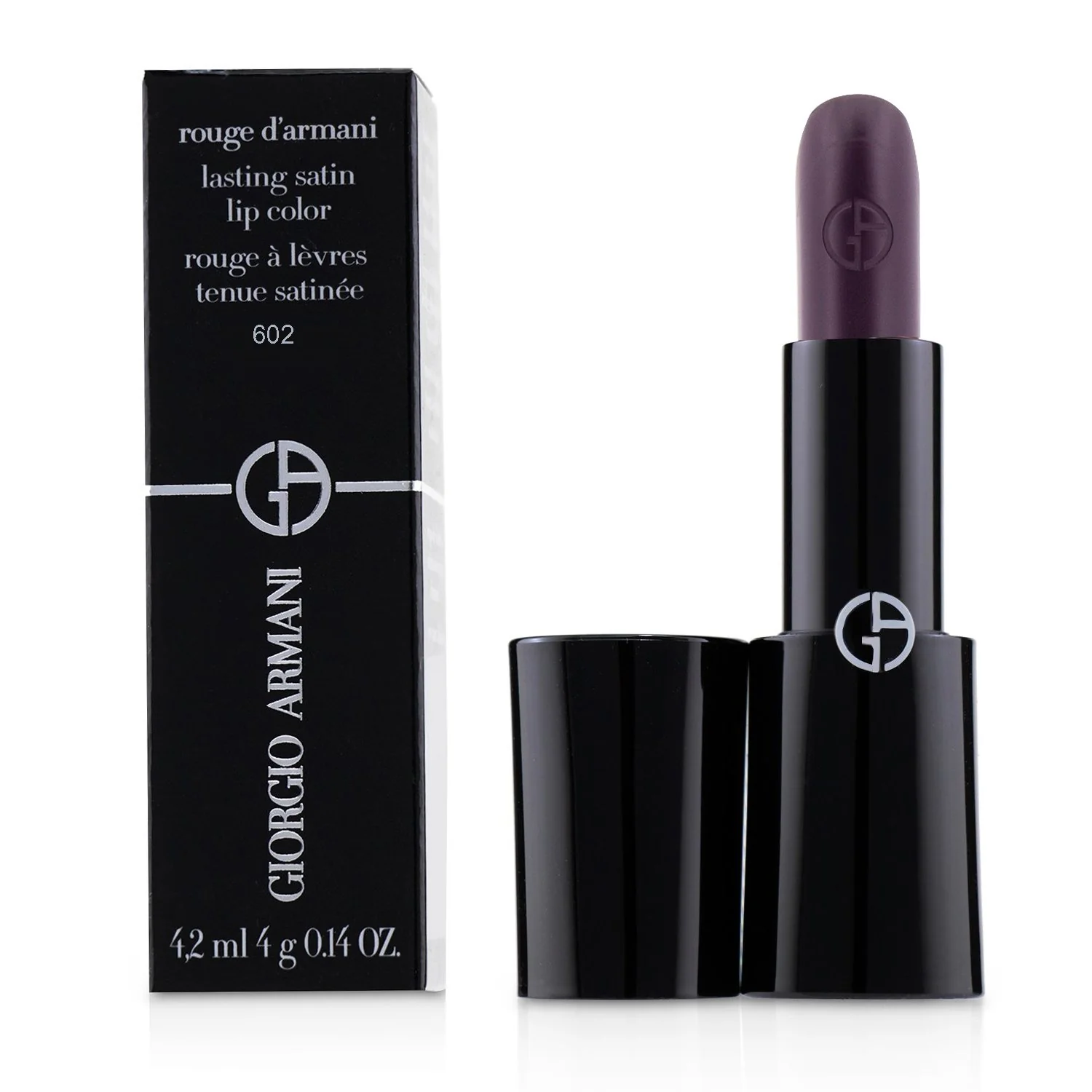 Giorgio Armani Rouge d'Armani Lasting Satin Lip Color - # 602 Night Viper  4g/0.14oz