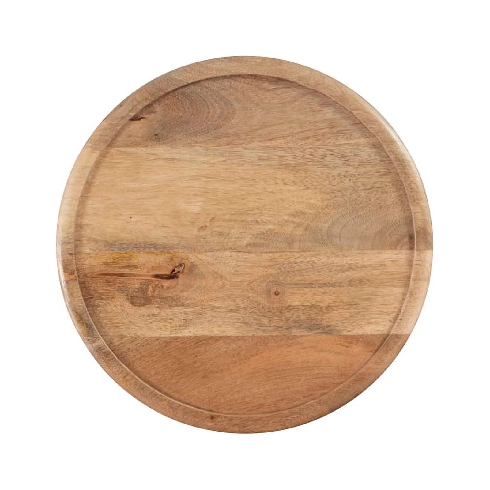 Pemberly Row Transitional Mango Wood Side Table in Natural