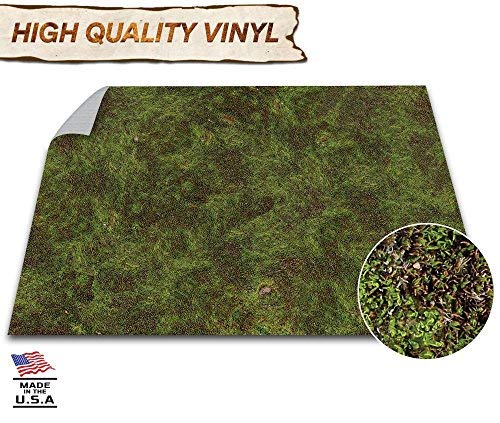 Battle Game Mat - 48x48 - Dungeons Tabletop Dragons Dice Role Playing Map - Wargaming RPG Warfare 40k Flames War - Reusable Miniature Figure Board Games - Warhammer Gaming Vinyl Mat