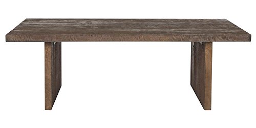 SAFAVIEH Home Collection Senjo Rouge Rattan Coffee Table, 0, Grey