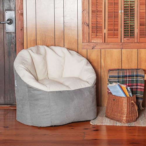 Big Joe Milano Lenox Denim Cobalt Beanbag Chair