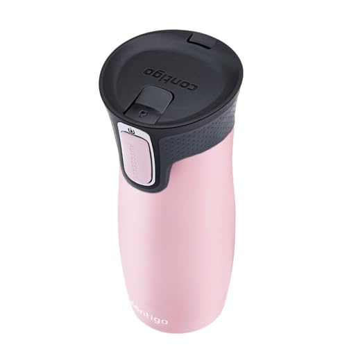 Contigo West Loop Autoseal Travel Mug, Stainless Steel Thermal Mug, Vacuum Flask, Leakproof Tumbler, Coffee Mug with BPA-Free Easy-Clean Lid