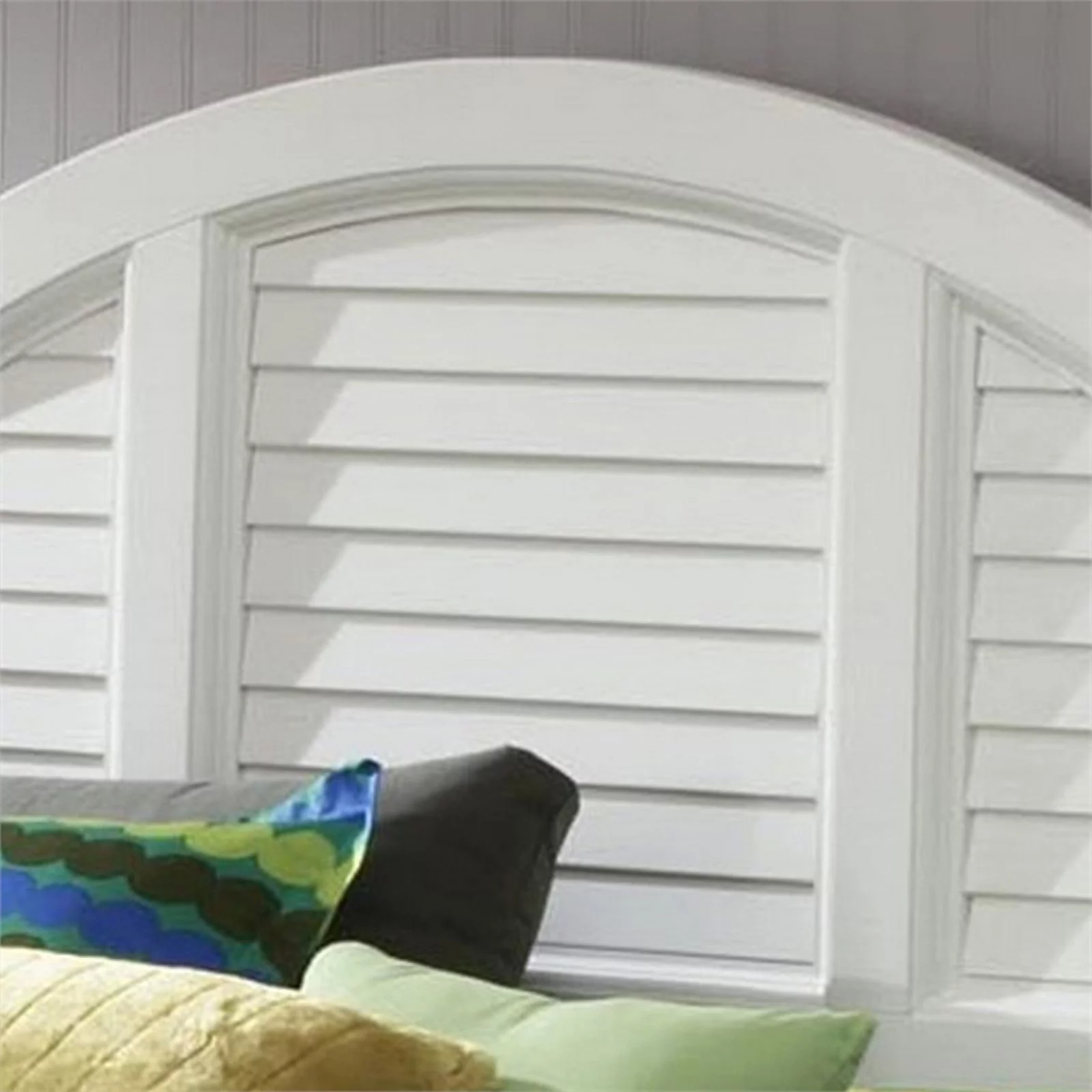 Homestyles Bermuda Wood Queen Headboard in Off White