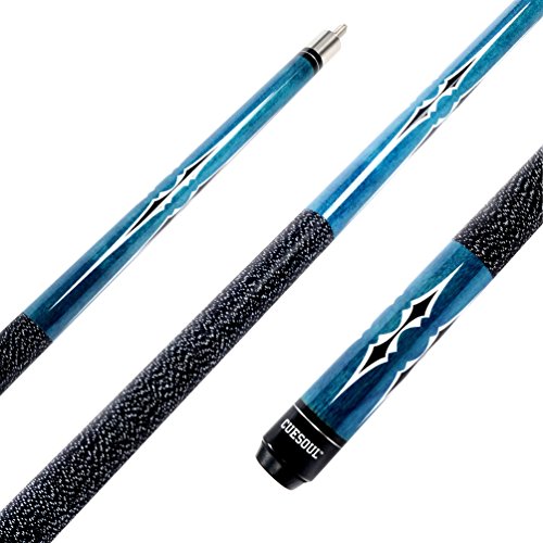 CUESOUL House Bar Pool Cue Sticks,Two Cue Sticks + 2x2 Pool Cue Case Hard