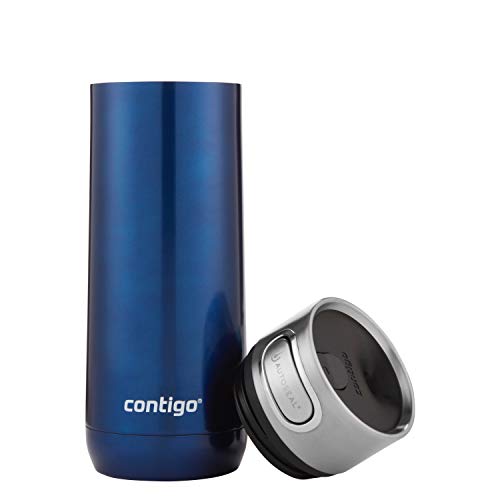 Contigo Luxe Vacuum-Insulated Stainless Steel Thermal Travel Mug 16 Ounces Stainless Steel