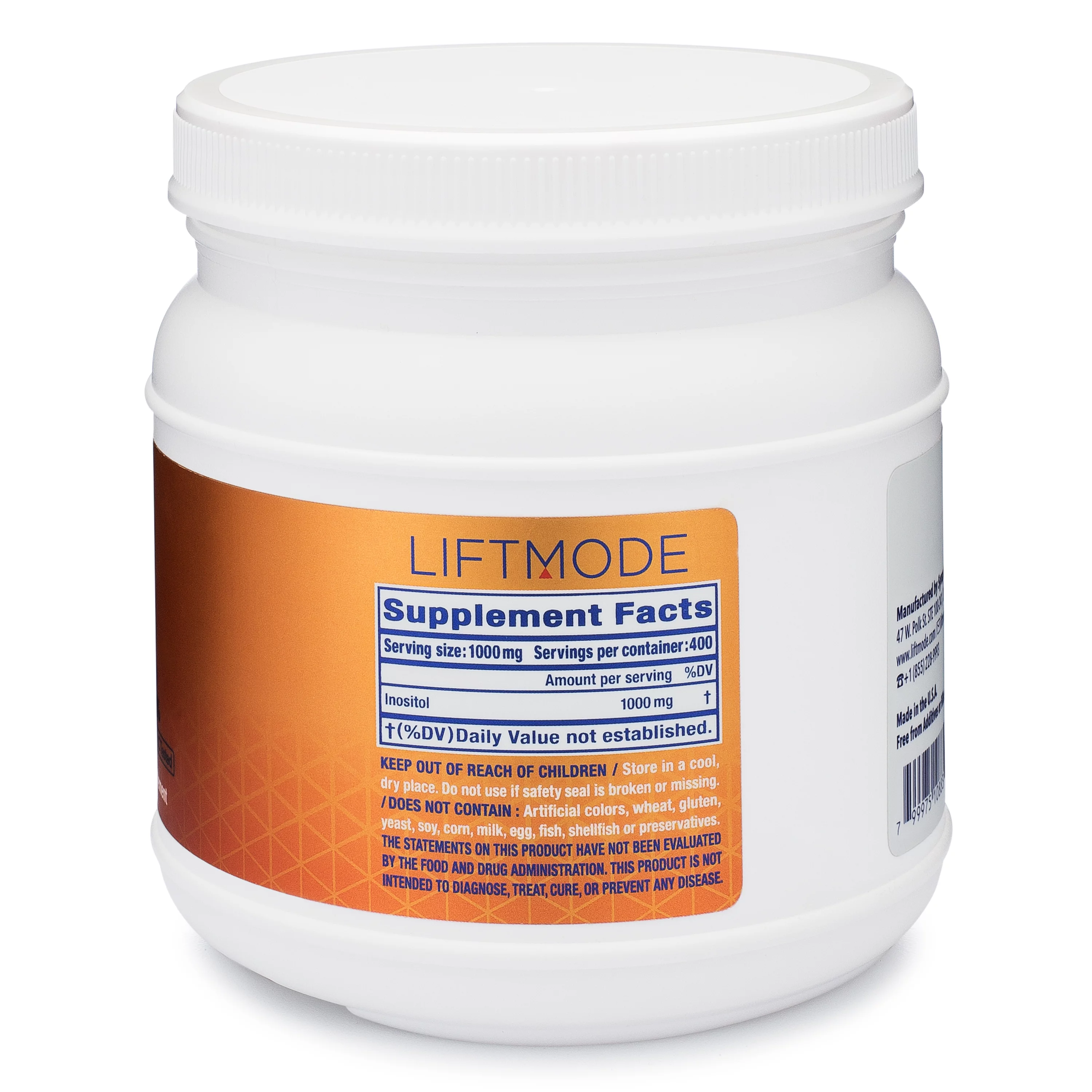 LiftMode  Inositol - 400 Grams (14.11 Oz) - 98+% Pure - FBLM