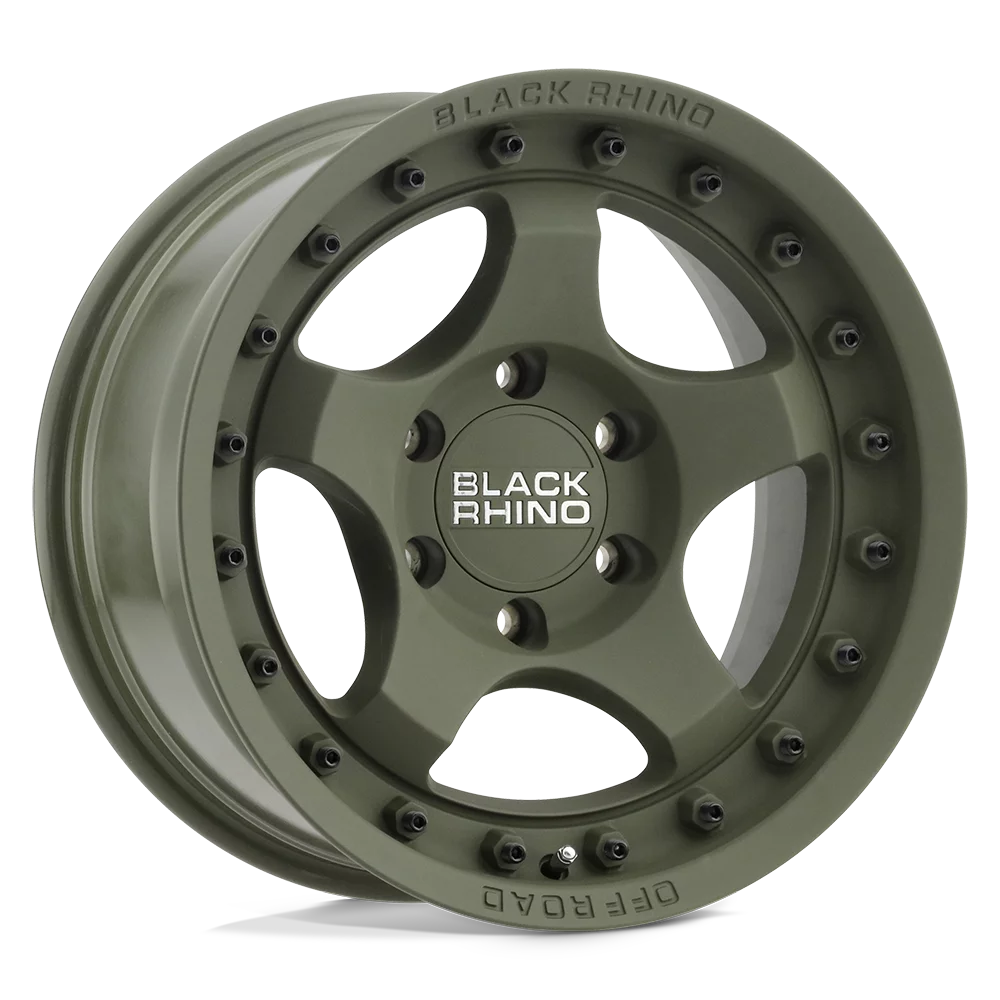 Black Rhino Cast Aluminum Rim BRBTM 17X8.5 6X5.5 OD-GRN -10MM, 1785BTM-06140N12