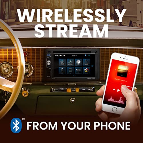 BOSS Audio Systems Elite BV755B Car Stereo System - 6.2 Inch Double Din Touchscreen, Bluetooth Head Unit, AM/FM Radio Receiver, CD Player, USB, SD, Aux In, Hook Up To Amplifier