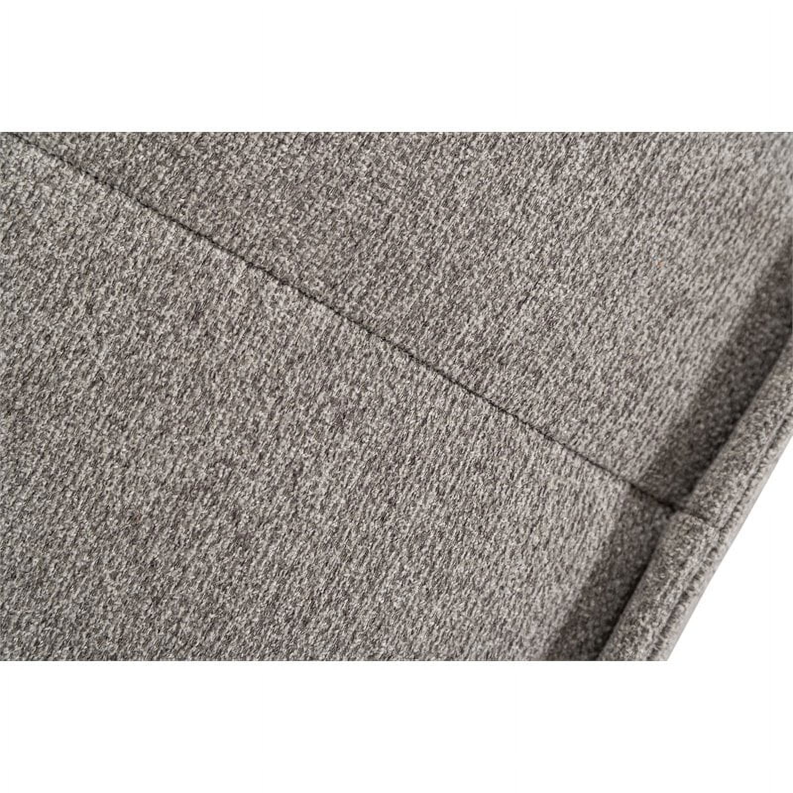 Divani Casa Nolden 5-Piece Modern Fabric Modular Sectional Sofa in Gray