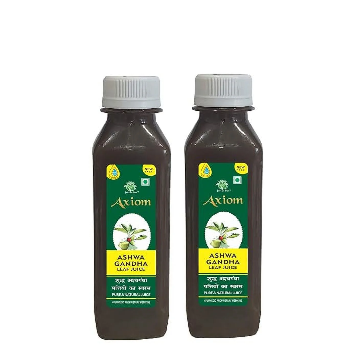 Axiom Ashwagandha Leaf Juice 160 ml (Pack of 2) | Helps in Fat Reduce | Immunity Booster |100% Natural herbal Juice | WHO-GMP,GLP,ISO Certified Product