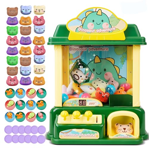 Claw Machine for Kids – Large Toy Claw Machine with Music Lights, Vending Machine Toy for Boys Girls, Includes Toys Inside, USB Rechargeable Candy Claw Game Machine for Kids Ages 4-12