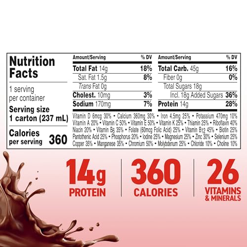 BOOST Plus Nutritional Drink, Rich Chocolate, 8 fl oz (Pack of 24)