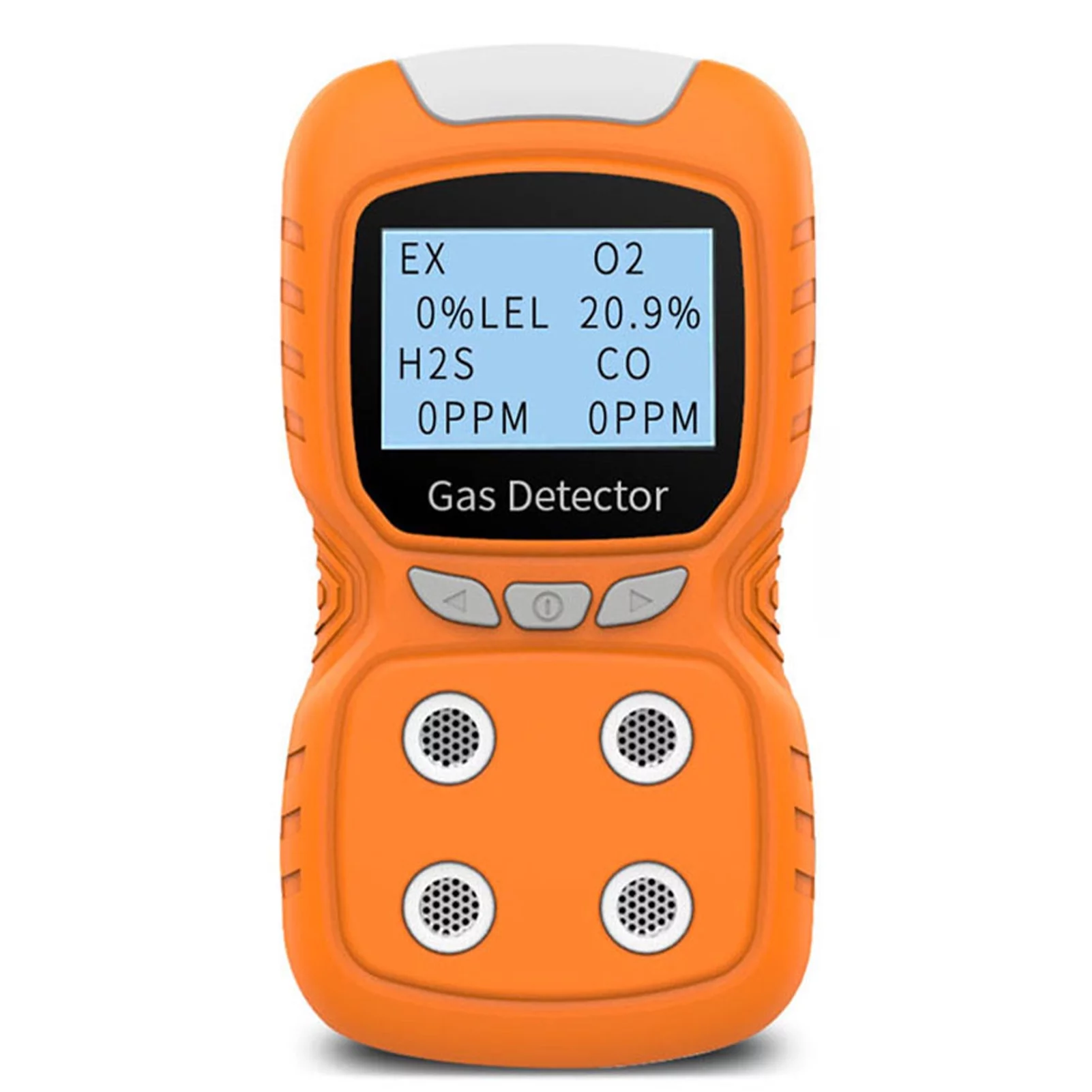 4-Gas Monitor Meter Tester Analyzer Portable Gas Monitor Digital Toxic Gas Rechargeable LCD Display Sound Vibration