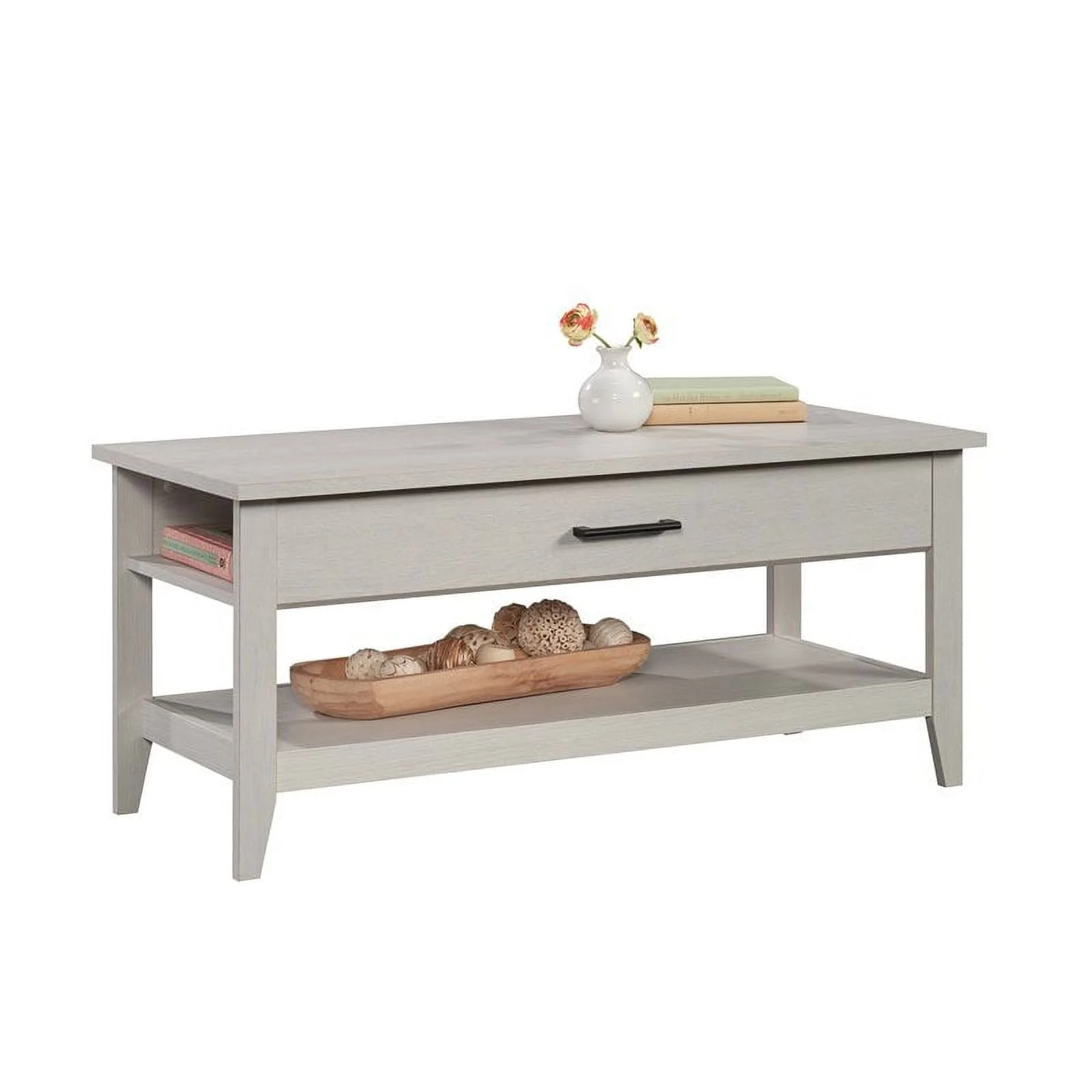 Pemberly Row Engineered Wood Lift-Top Coffee Table in Glacier Oak