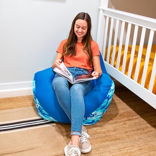 Big Joe Video Lounger Bean Bag Chair, Tangerine Smartmax, 2 feet