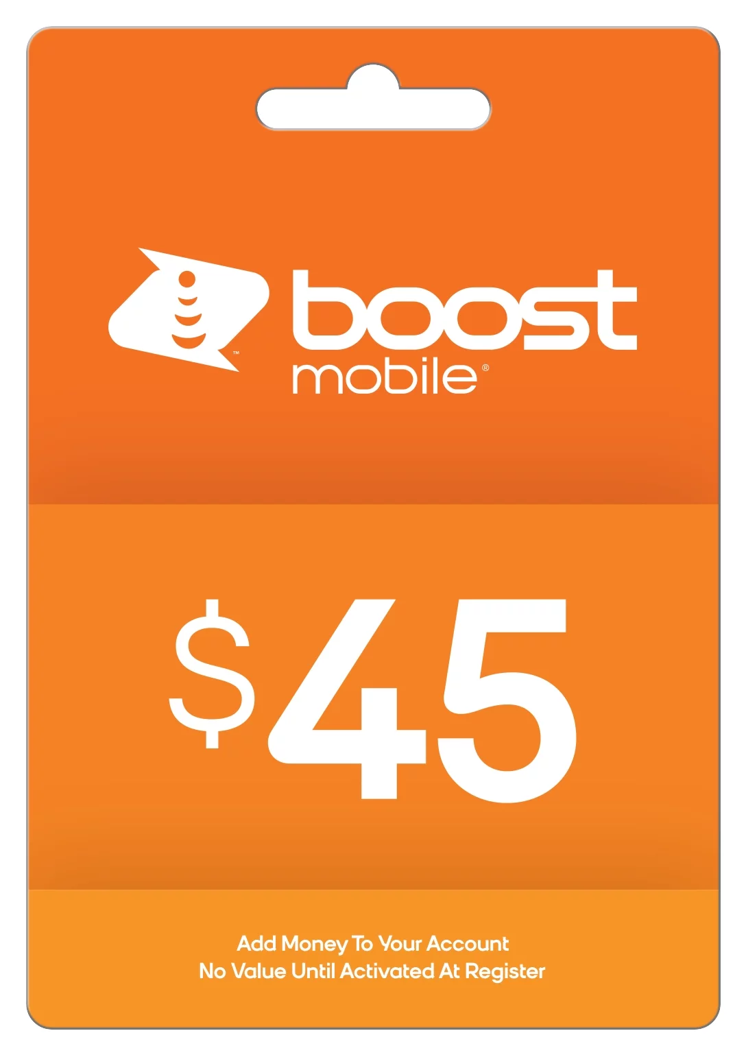 Boost Mobile $45 e-PIN Top Up (Email Delivery)