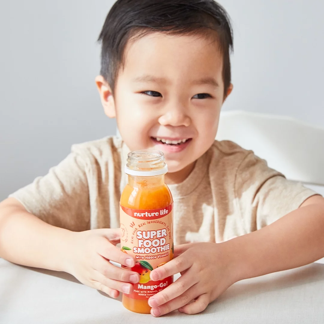 Nurture Life Toddler & Kids Snack Superfood Smoothies with Hidden Veggies 12-Smoothie Mango-Go!