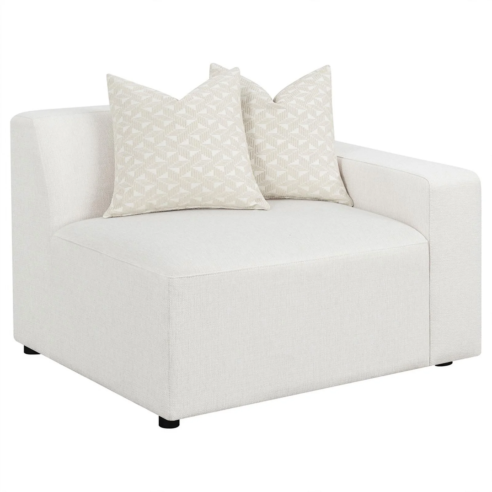 Pemberly Row 6-piece Fabric Upholstered Modular Sectional Pearl