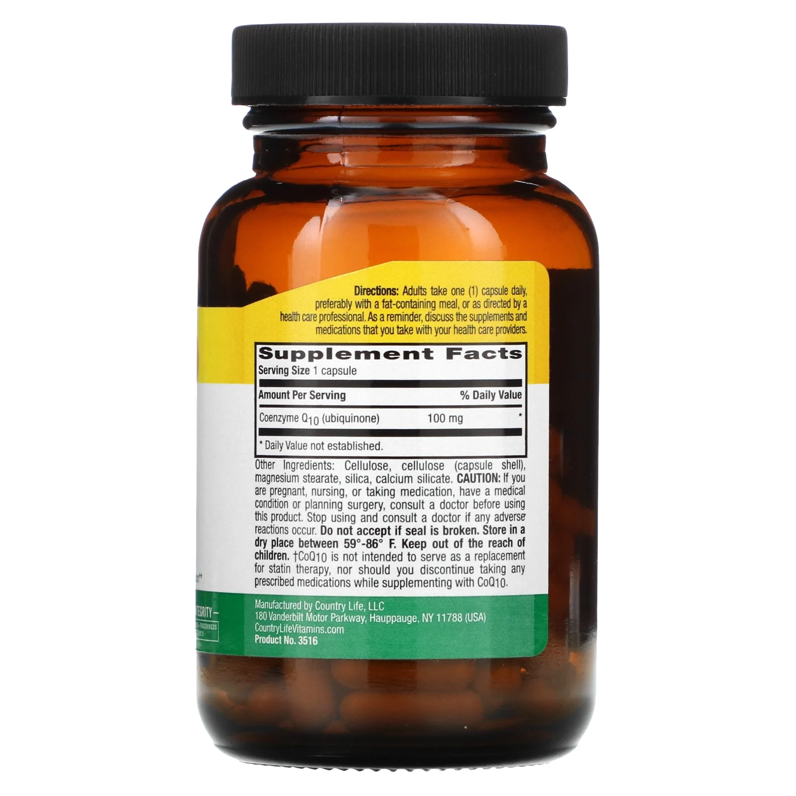 Simply CoQ10, 100 mg, 60 Vegan Capsules, Country Life