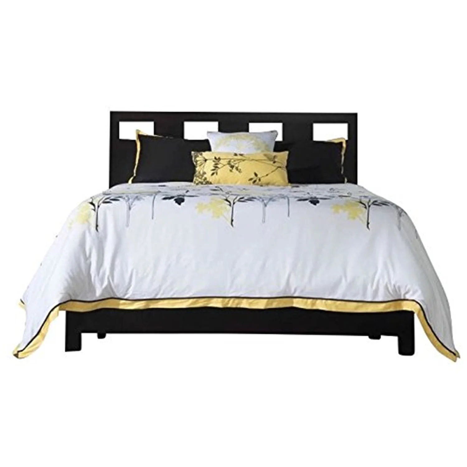 Modus Riva Full Solid Wood Panel Platform Storage Bed in Espresso