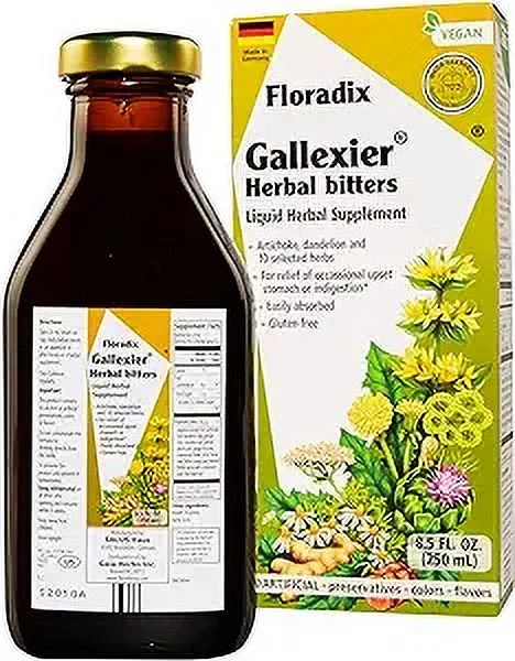 Floradix Gallexier Herbal Bitters, Liquid Vegetarian Supplement For Digestive Support, 8.5 Oz, 3 Pack