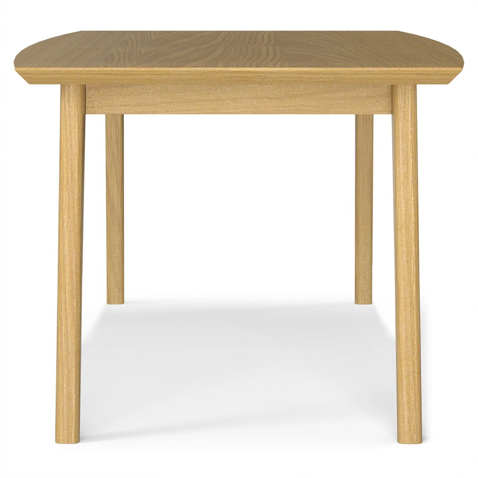 Pemberly Row Rectangle Modern Solid Wood Dining Table in Oak