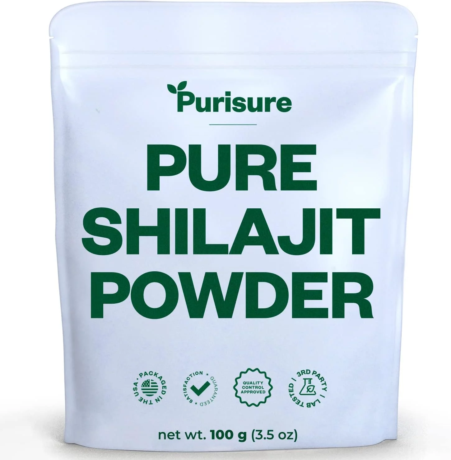 Purisure Shilajit Powder 12:1 Extract, 100g, 5% Fulvic Acid Content, 400 Servings