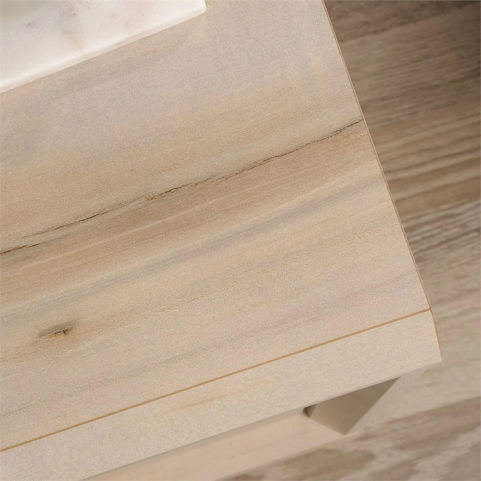 Pemberly Row 2 Drawers Modern Engineered Wood End Table in Maple