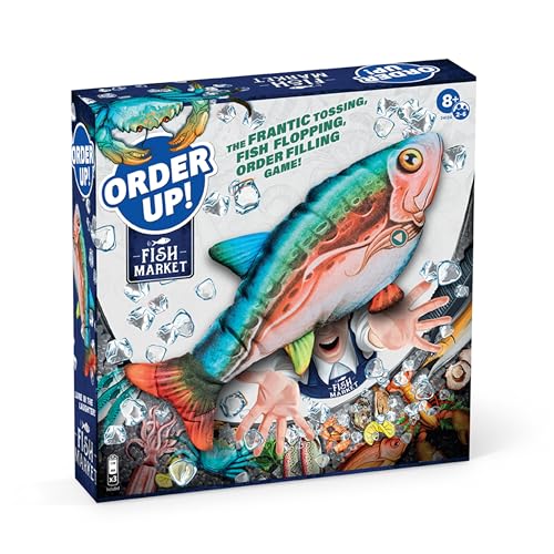 Order Up Fish Market Card Game, Fun Cooperative Board Games for Kids 8+, Family Games, Flying Fish Game for Kids, Fast Action Games for Kids 8-12, Games for Family Game Night
