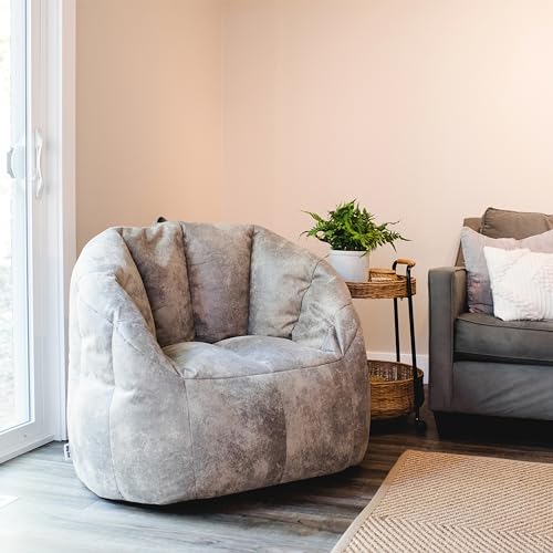 Big Joe Milano Lenox Denim Cobalt Beanbag Chair