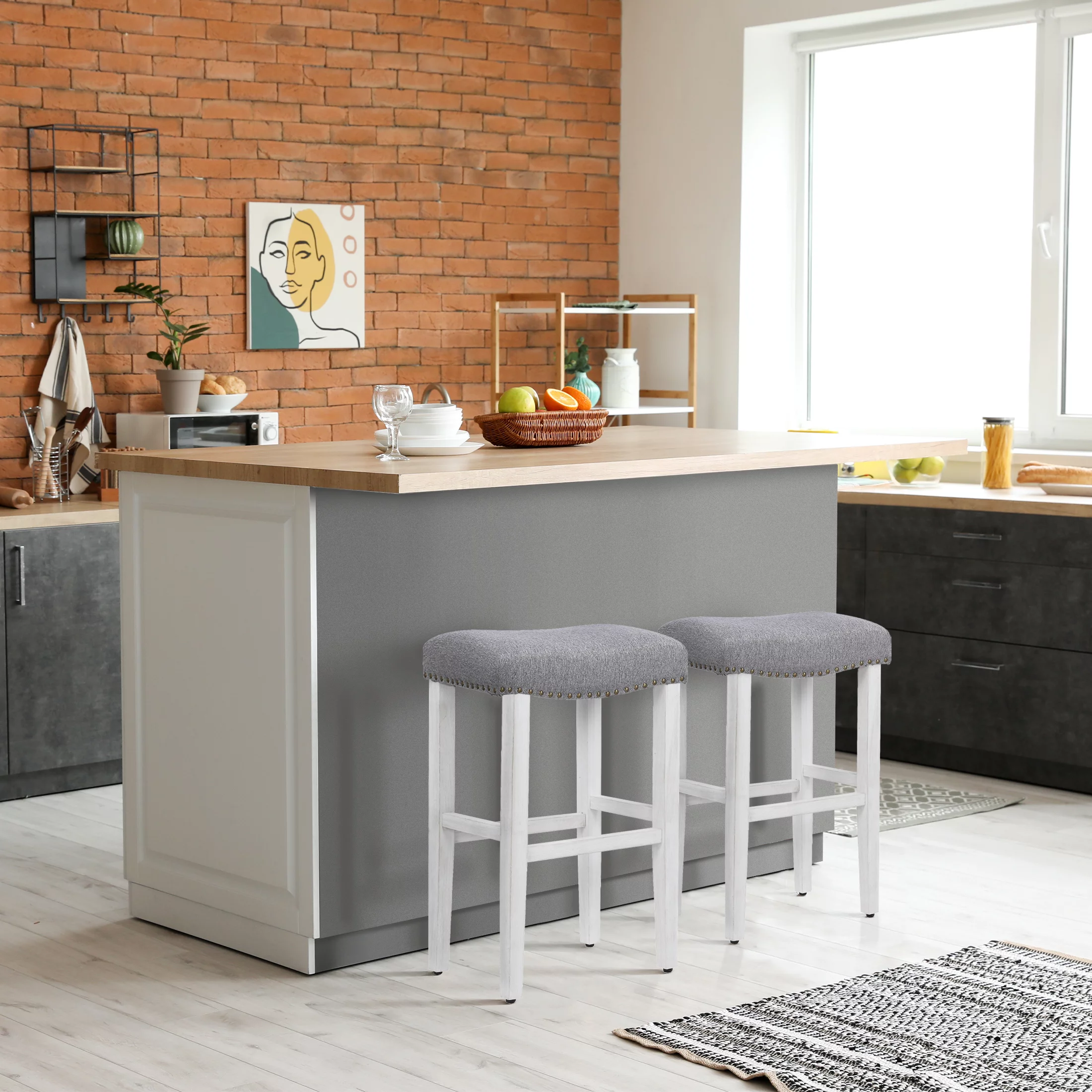 WestinTrends Barstools Bar Height Set of 2, 29